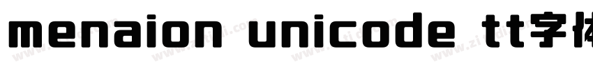 menaion unicode tt字体字体转换
